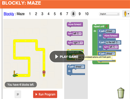 Blockly Maze Brainpop